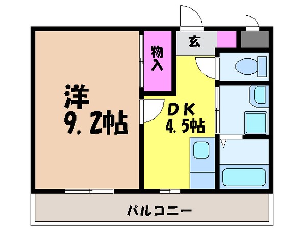 フローラTanookaの物件間取画像